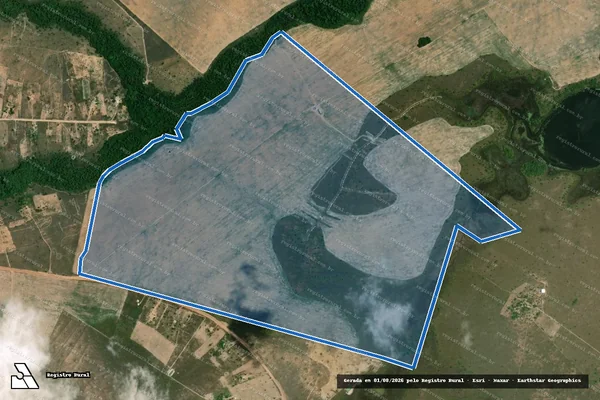 Imagem de satélite de Sítio Agropecuária Silvestrin II - Parcela 1 em Boa Vista - RR