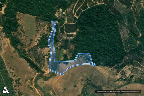 Imagem de satélite de Sítio Santa Rita - Gleba 05 - Nilvania Nobre Gonçalves em Colatina - ES