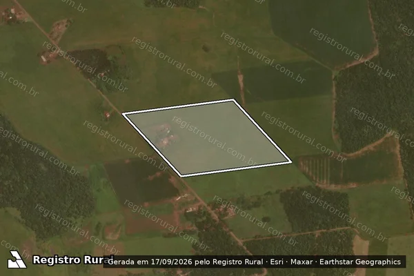 Imagem de satélite de Lote 251 - Projeto de Assentamento Eldorado I - Lote  251 em Sidrolândia - MS