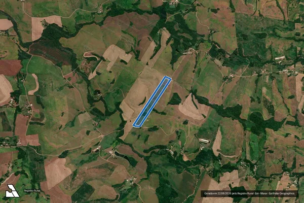 Imagem de satélite de METADE DO LOTE 91 - PARCELA 01 em Ronda Alta - RS