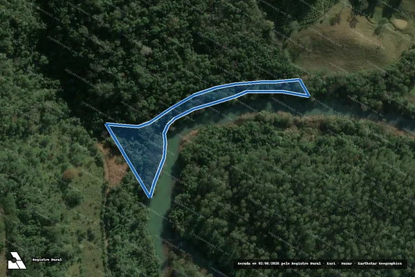 Imagem de satélite de PARTE DO LOTE RURAL GLEBA B - GLEBA C em Ipumirim - SC