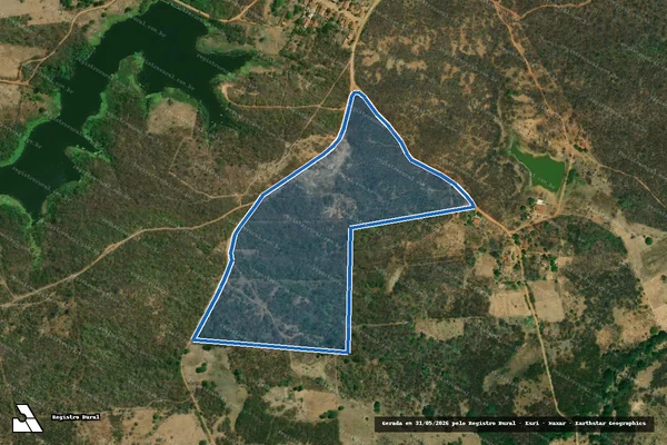 Imagem de satélite de RESERVA LEGAL 03 - PA FREI DAMIÃO I - RESERVA 03 ? PA FREI DAMIÃO I em Cajazeiras - PB