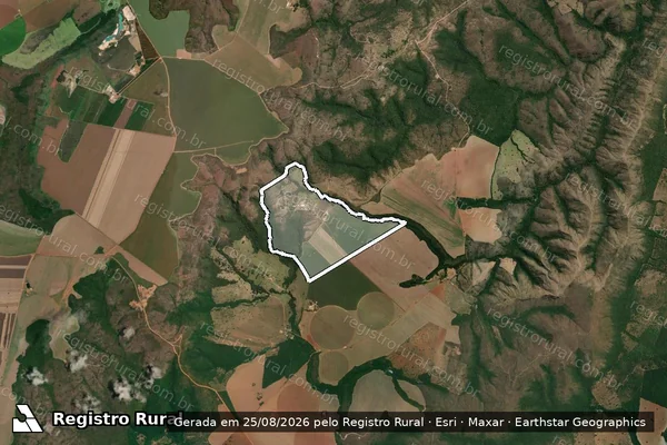 Imagem de satélite de Fazenda Batalha e Esperança - 001 em Guarda-Mor - MG