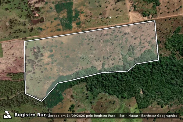 Imagem de satélite de LOTE - 24 - P.A. SANTA TEREZA - LOTE - 24 - P.A. SANTA TEREZA em Porangatu - GO