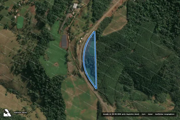 Imagem de satélite de PARTE DO LOTE RURAL N° 33 - PARCELA 02 em Seara - SC