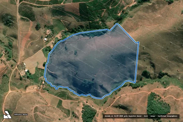 Imagem de satélite de FAZENDA LARANJAL - PARCELA 2 em Vermelho Novo - MG
