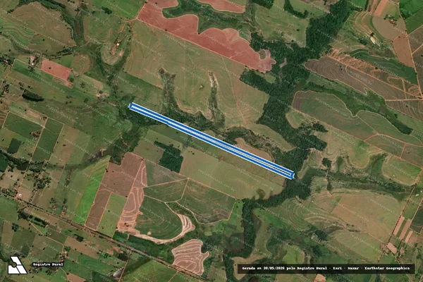 Imagem de satélite de Fazenda Belém - Fazenda Belém ? Mat. N°.: 4.605 em Piacatu - SP