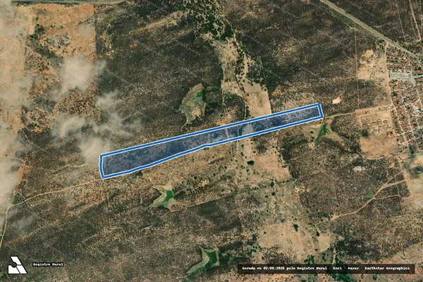 Imagem de satélite de CHÁCARA JARDINS DE SAO MAMEDE - PARCELA 01 em São Mamede - PB