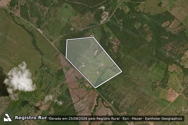 Imagem de satélite de Fazenda Vitória - Parcela 1 em Jangada - MT