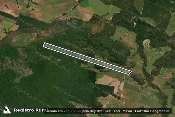 Imagem de satélite de Fazenda Mendonça