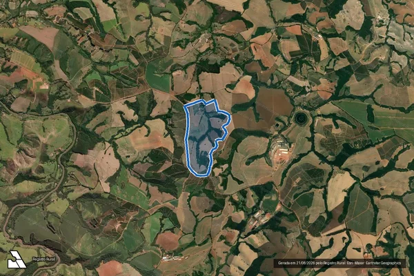 Imagem de satélite de FAZENDA INVERNADINHA - Parte 1 em Três Corações - MG
