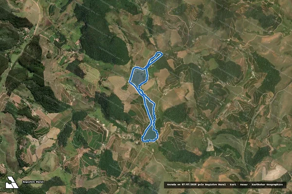 Imagem de satélite de Sítio Boa Vista - Parte 2 em Varre-Sai - RJ