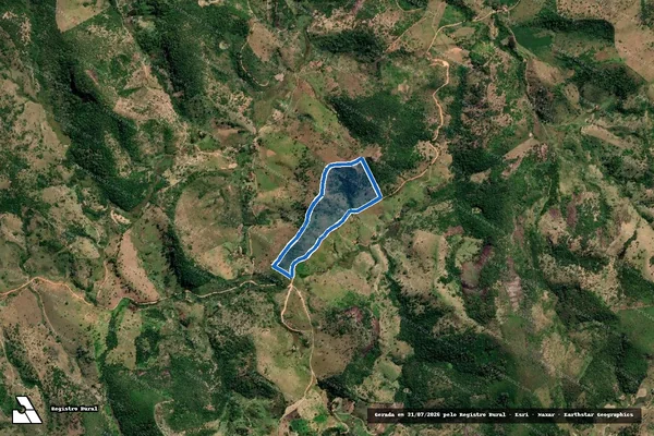 Imagem de satélite de FAZENDA PEDRA VERDE - Parte 1 em Águas Formosas - MG