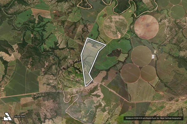 Imagem de satélite de Quinhão 02 da Fazenda Mesquita ? Gleba 01 - Parte 1 em Padre Bernardo - GO