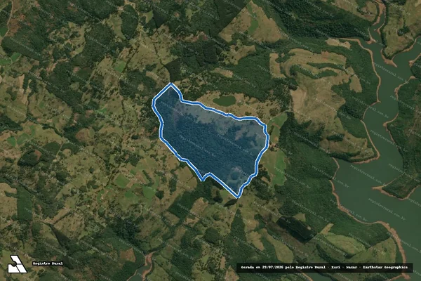 Imagem de satélite de Fazenda Santa Angelo I - Parte 1 em Anita Garibaldi - SC