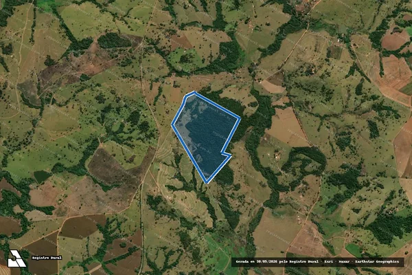 Imagem de satélite de FAZENDA TARUMÂ - GLEBA 01B em Araçu - GO