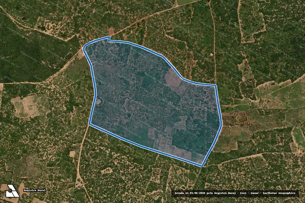 Imagem de satélite de Serra do Iraci - Parte 1 em Santana do Cariri - CE