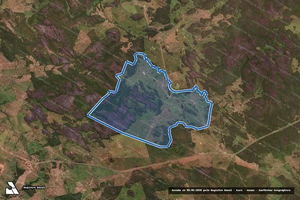 Imagem de satélite de Fazenda Galheiros no lugar denominado Mundo Novo, Encosta e São José em Divinópolis de Goiás - GO