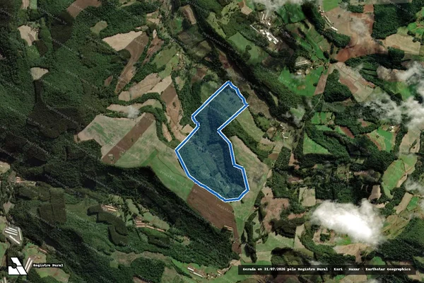 Imagem de satélite de FAZENDA RIO TIGRE - Matrícula 7091; 5918 em Tangará - SC