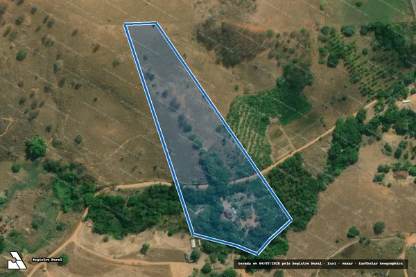 Imagem de satélite de SITIO CORREGO DO ONÇA - 001 em Engenheiro Caldas - MG