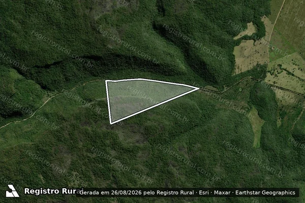 Imagem de satélite de Fazenda Falcão ? Área Remanescente  - Gleba B em Bodoquena - MS