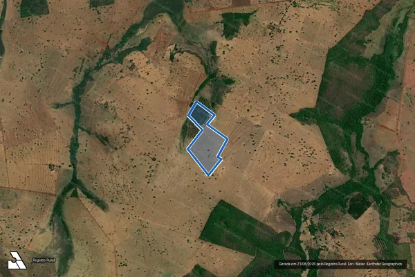 Imagem de satélite de fazenda Seis Irmãos, lugar ?3 Barras? - Parte 1 em Campina Verde - MG