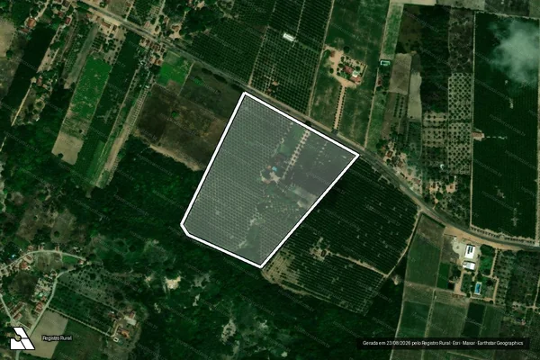 Imagem de satélite de GRANJA SANTO ANTONIO - Parte 1 em São José de Mipibu - RN