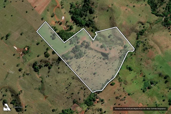 Imagem de satélite de Fazenda Lageado - Parcela 1 em Lagoa Formosa - MG
