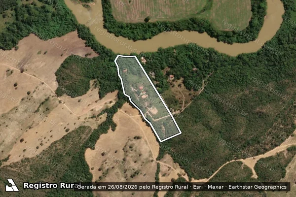 Imagem de satélite de FAZENDA HP - Gleba 05 em Vila Propício - GO