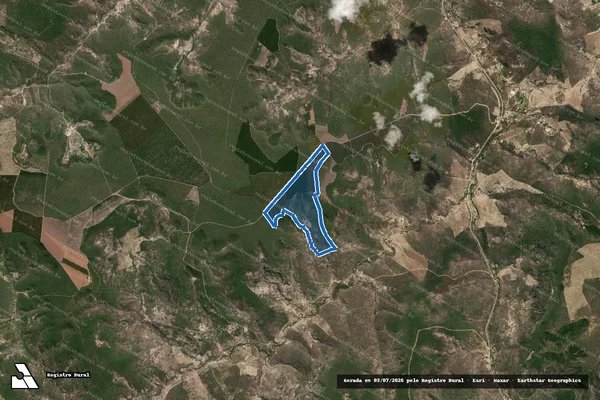 Imagem de satélite de Fazenda Planalto ? Córrego Queixada - Parte 2 em Ponto dos Volantes - MG