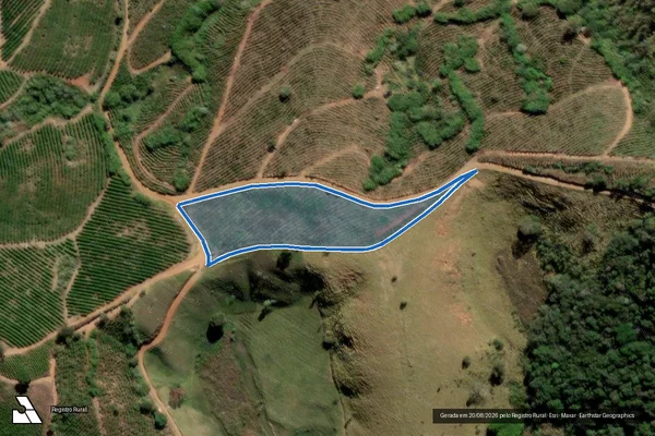 Imagem de satélite de Fazenda Nossa Senhora Aparecida - PARCELA 03 em Ouro Fino - MG