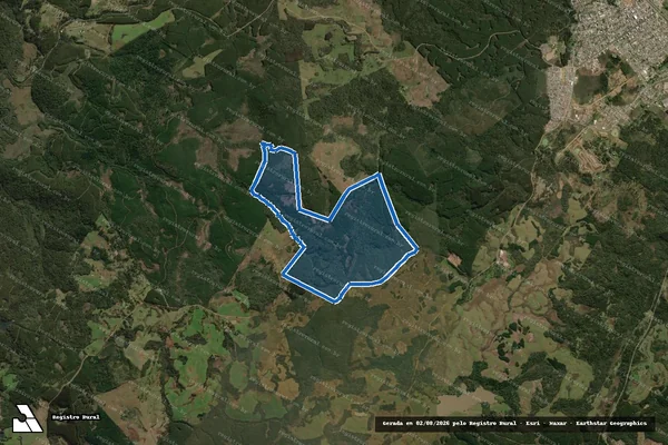 Imagem de satélite de FAZENDA GOULART em Santa Cecília - SC