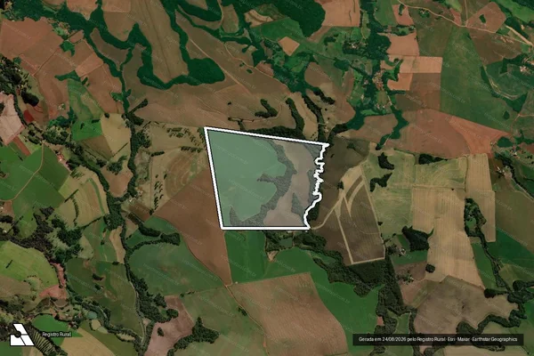 Imagem de satélite de Lote nº 67-A e 67-B da Gleba nº 22 do Imóvel Catanduvas - 01 em Quedas do Iguaçu - PR