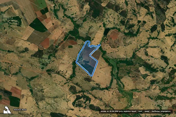 Imagem de satélite de FAZENDA CAPIM PUBA - PARTE 1 em Heitoraí - GO