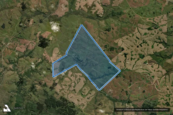 Imagem de satélite de Rincão do Silêncio  - Parte 1 em Hulha Negra - RS