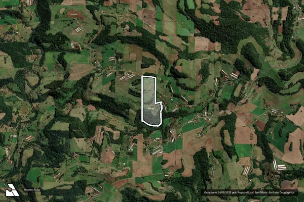 Imagem de satélite de MAT.: 13.442 - Parte 1 em São Carlos - SC