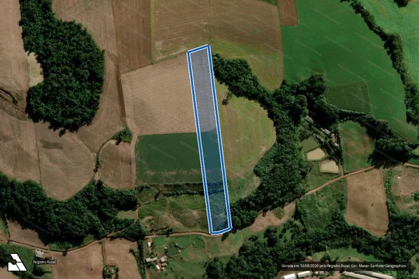 Imagem de satélite de Parte do lote colonial rural nº (164), da Linha Humaitá - Gleba 01 em Maravilha - SC