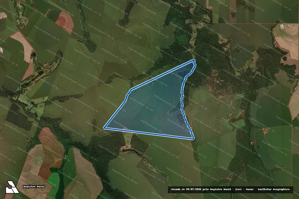 Imagem de satélite de Parte do lote rural nº. 19, da Gleba nº. 02, da Colônia São Francisco - Matrícula 510 em Toledo - PR