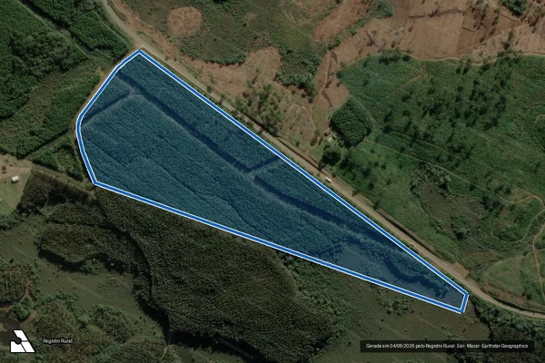 Imagem de satélite de Fazenda Capão Alto - Gleba B em Calmon - SC