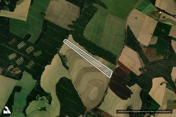 Imagem de satélite de Lote Rural n.º 107-D, do imóvel Fazenda Piquiri - Lote Rural n.º 107-D em Cascavel - PR