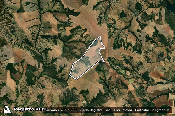Imagem de satélite de FAZENDA CAMPOS DE NAZARÉ - 001 em Luziânia - GO