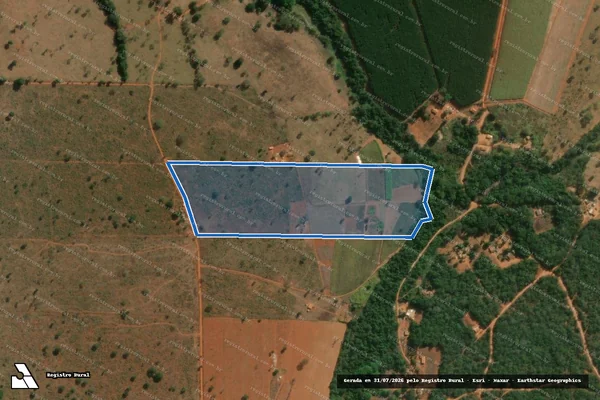 Imagem de satélite de LOTE 02 GLEBA B- P.A ANTONIO VELOSO - em Pompéu - MG
