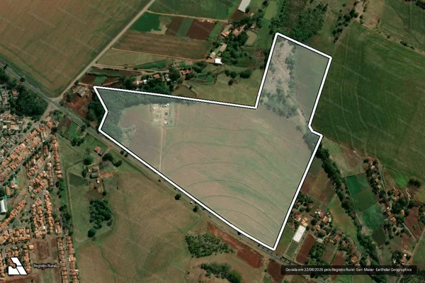 Imagem de satélite de SITIO SAO JOAO - Matrícula 7628 em Leópolis - PR