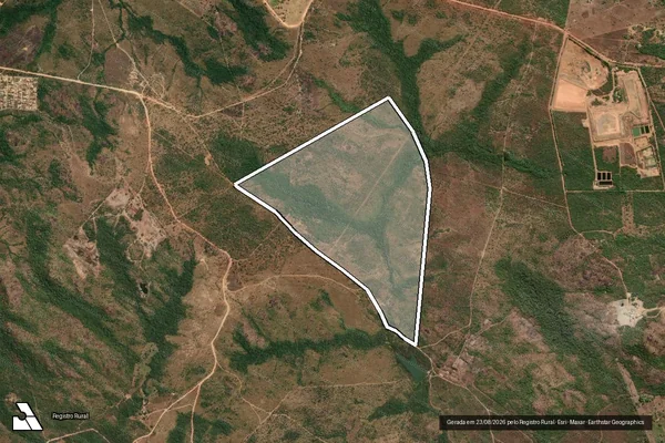 Imagem de satélite de Junção dos Quinhões 2A e 2B, desmembrados do Quinhão 02 da Fazenda São João, Taboca ou Santa Cruz em Palmas - TO