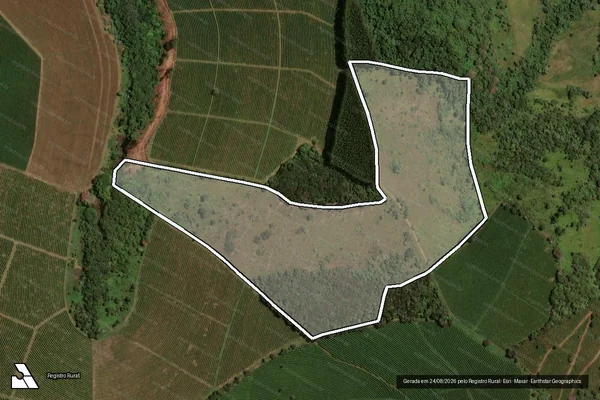 Imagem de satélite de FAZENDA CAMPO ALEGRE - GLEBA 01 em São Sebastião do Paraíso - MG
