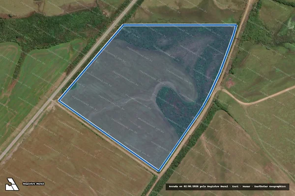 Imagem de satélite de Fazenda Santa Izabel - Matrícula 12.836 em Jaguarão - RS