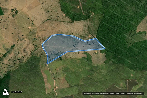 Imagem de satélite de FAZENDA SÃO JOÃO - PARCELA 02 em São Francisco do Brejão - MA