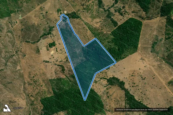 Imagem de satélite de LOTE 07- PROJETO DE ASSENTAMENTO SANTO ANTÔNIO DO BELEZA / 001