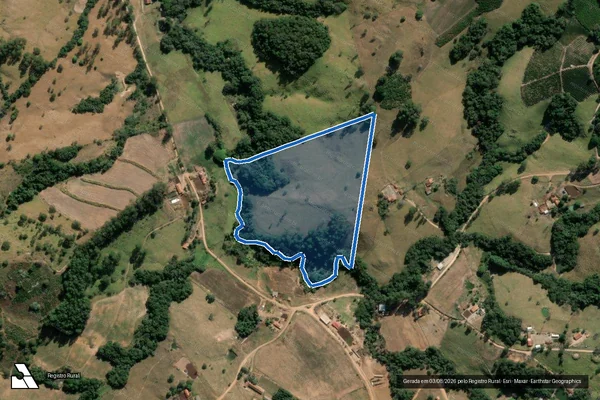 Imagem de satélite de Imóvel Boa Vista das Perobas - GLEBA D em Jacuí - MG