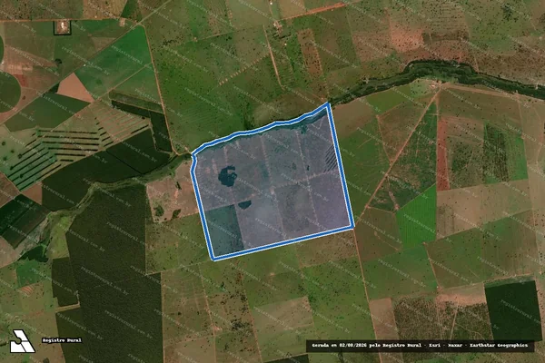 Imagem de satélite de Fazenda Nova Lageado em Ribas do Rio Pardo - MS